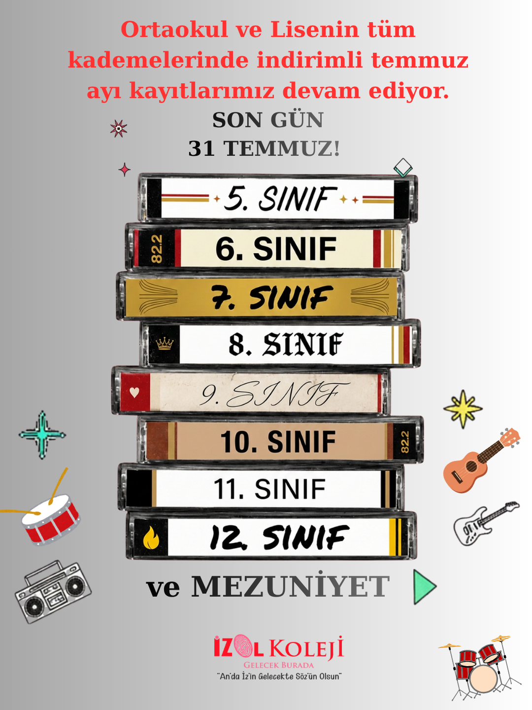 Kaset Yazısı Sınıf Etiketleri (Instagram Gönderisi (34))