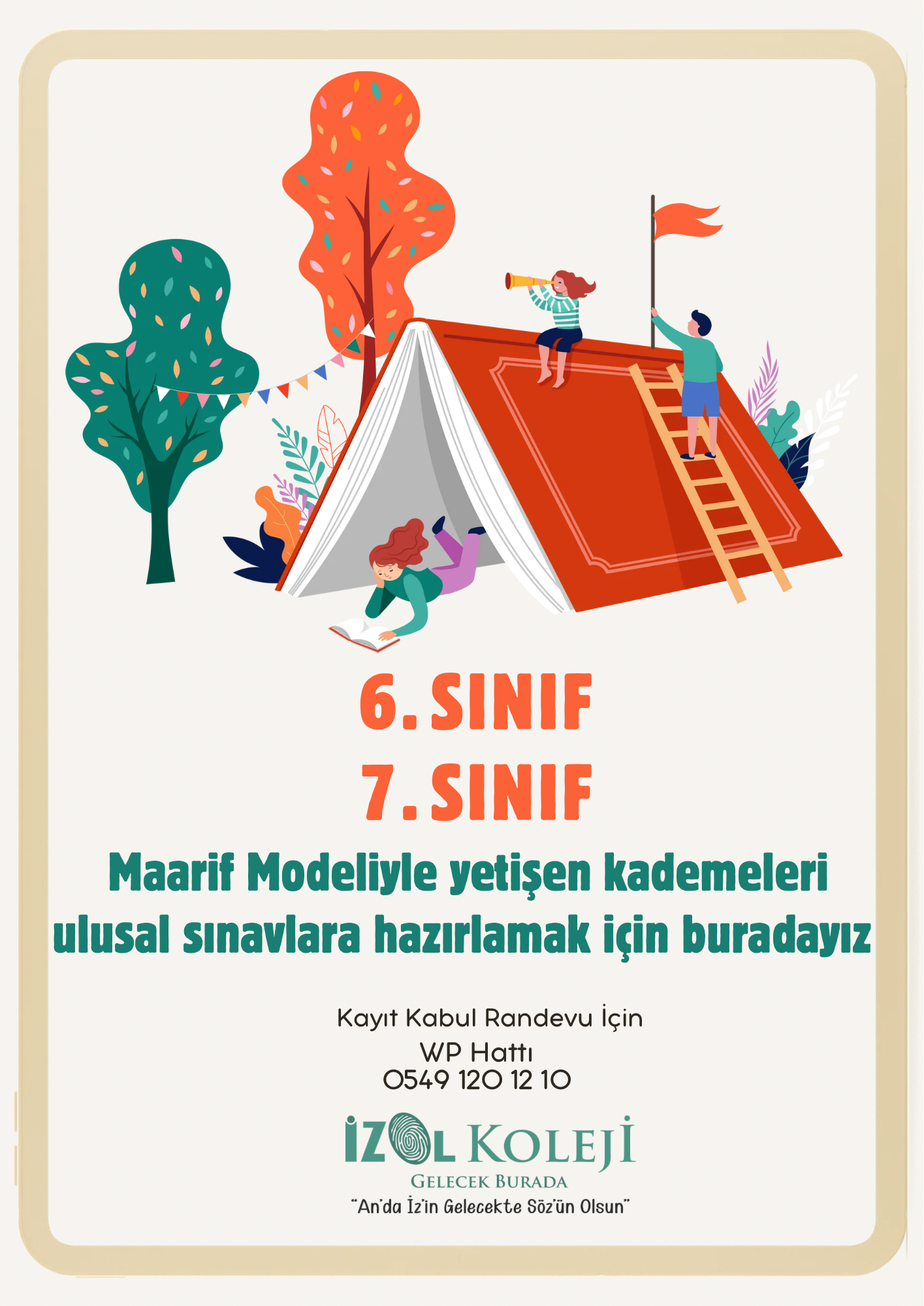 Türkçe Proje Ödev Kapağı Sarı İllüstratif Tarzda